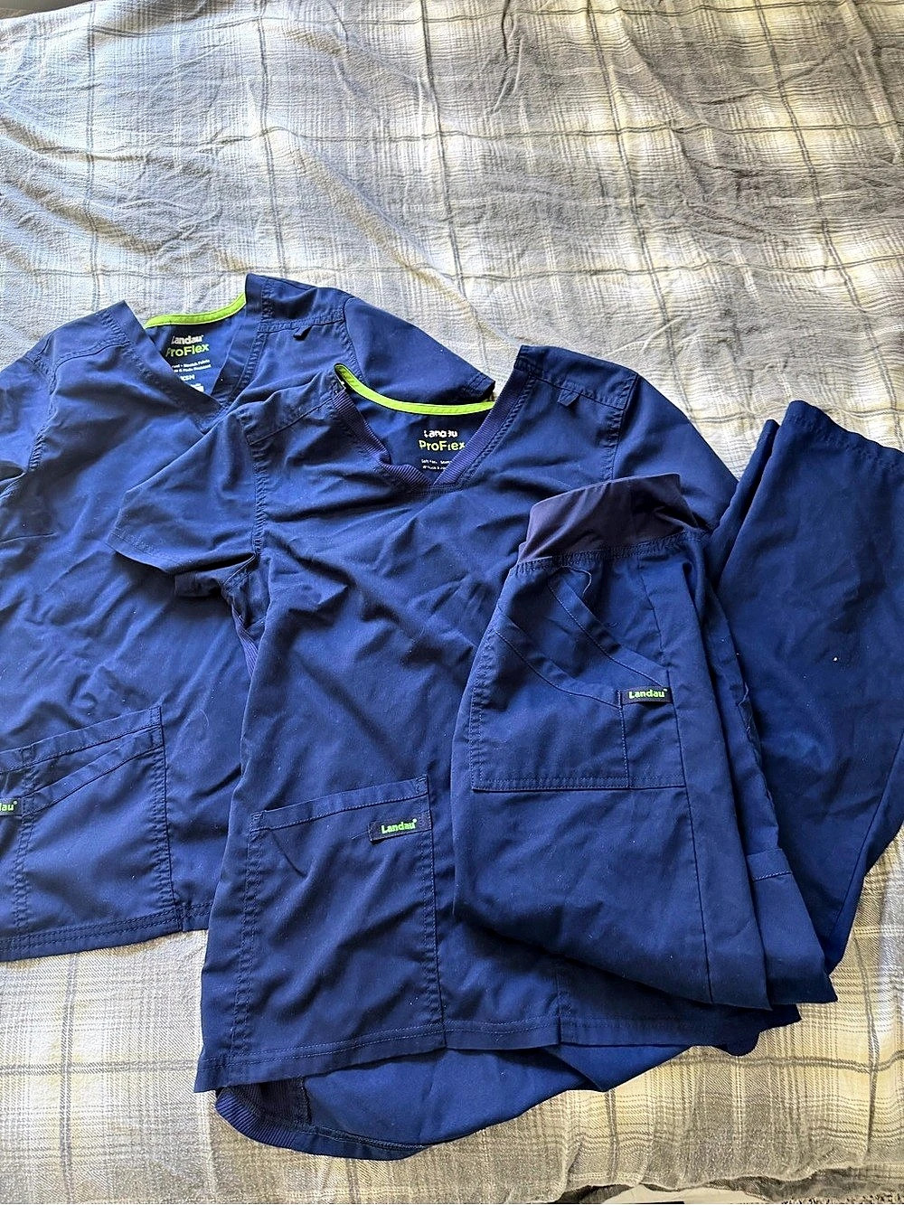 Landau ProFlex Blue Scrub Set Size XSM
